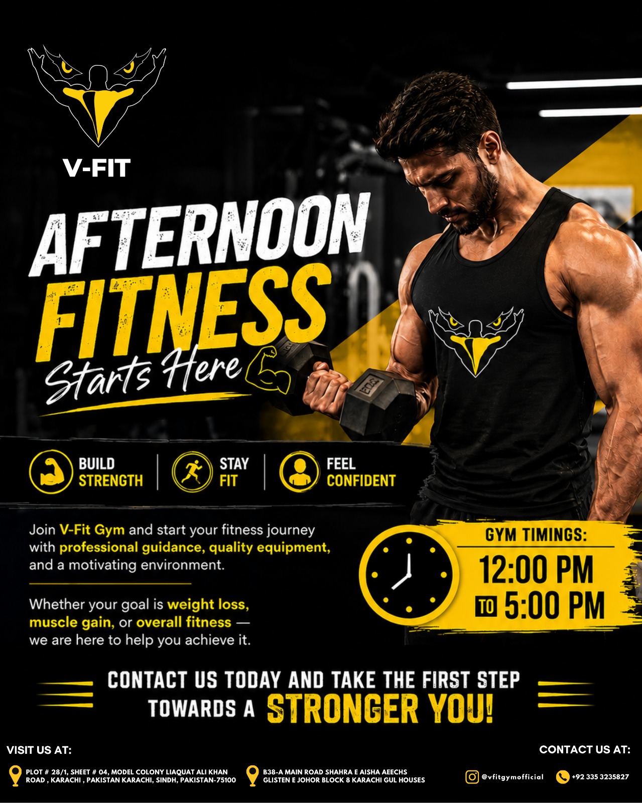 V-Fit Gym poster 2
