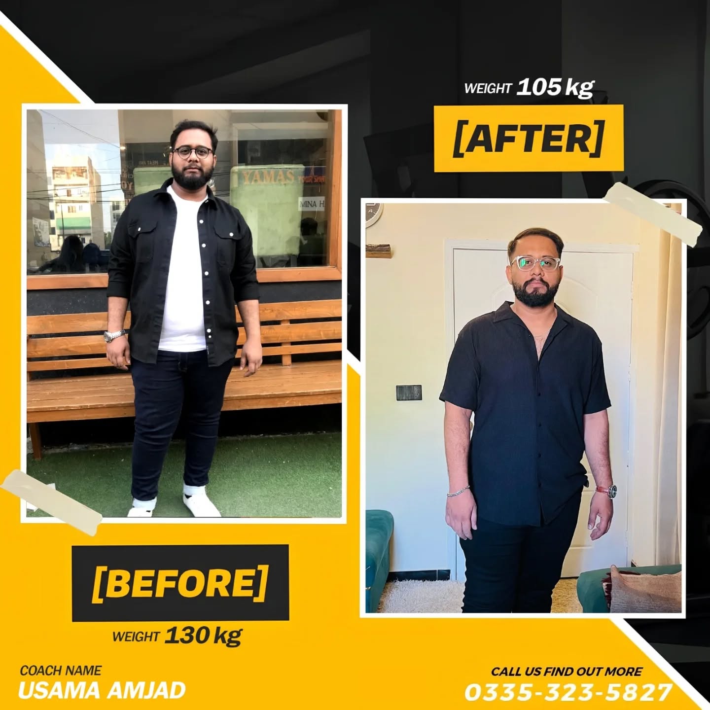 V-Fit Gym before and after transformation 3